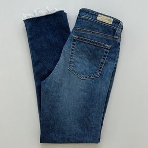 Women's AG Adriana Goldschmied Isabelle
High-Rise Straight Crop Jean  Size: 27